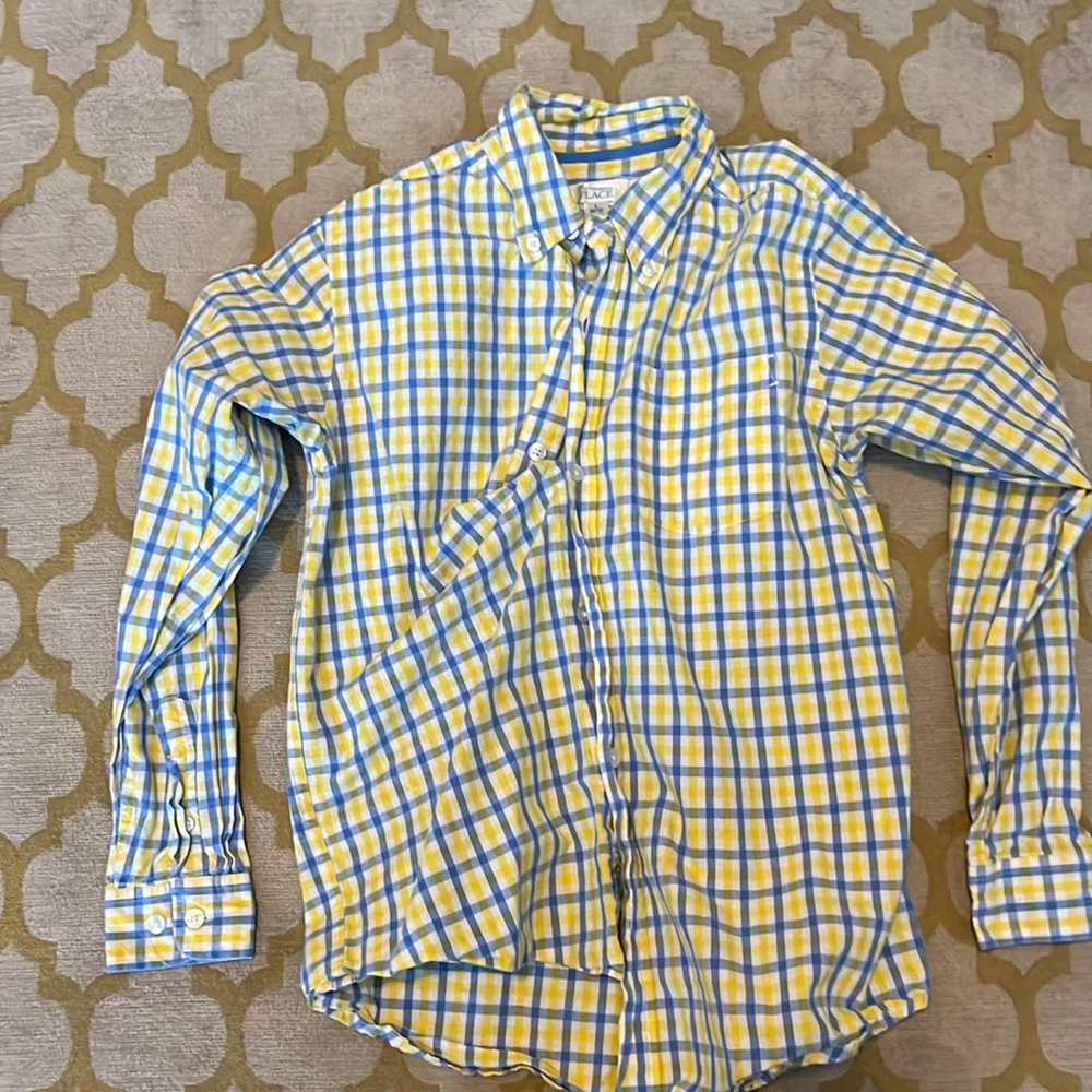 Children’s Place gingham button-down for boys